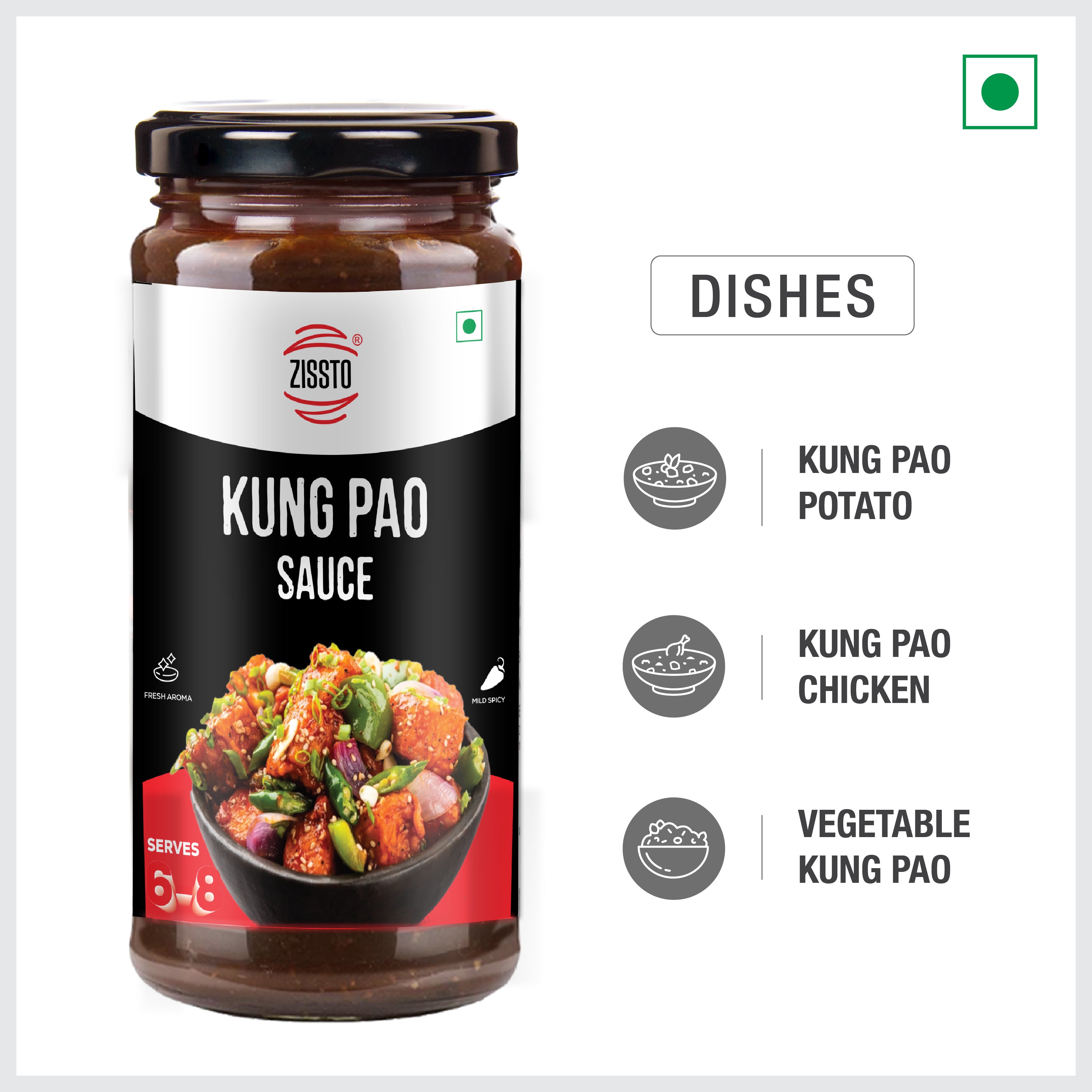 Zissto Kung Pao Cooking Gravy - 250gms (Serves 6-8)