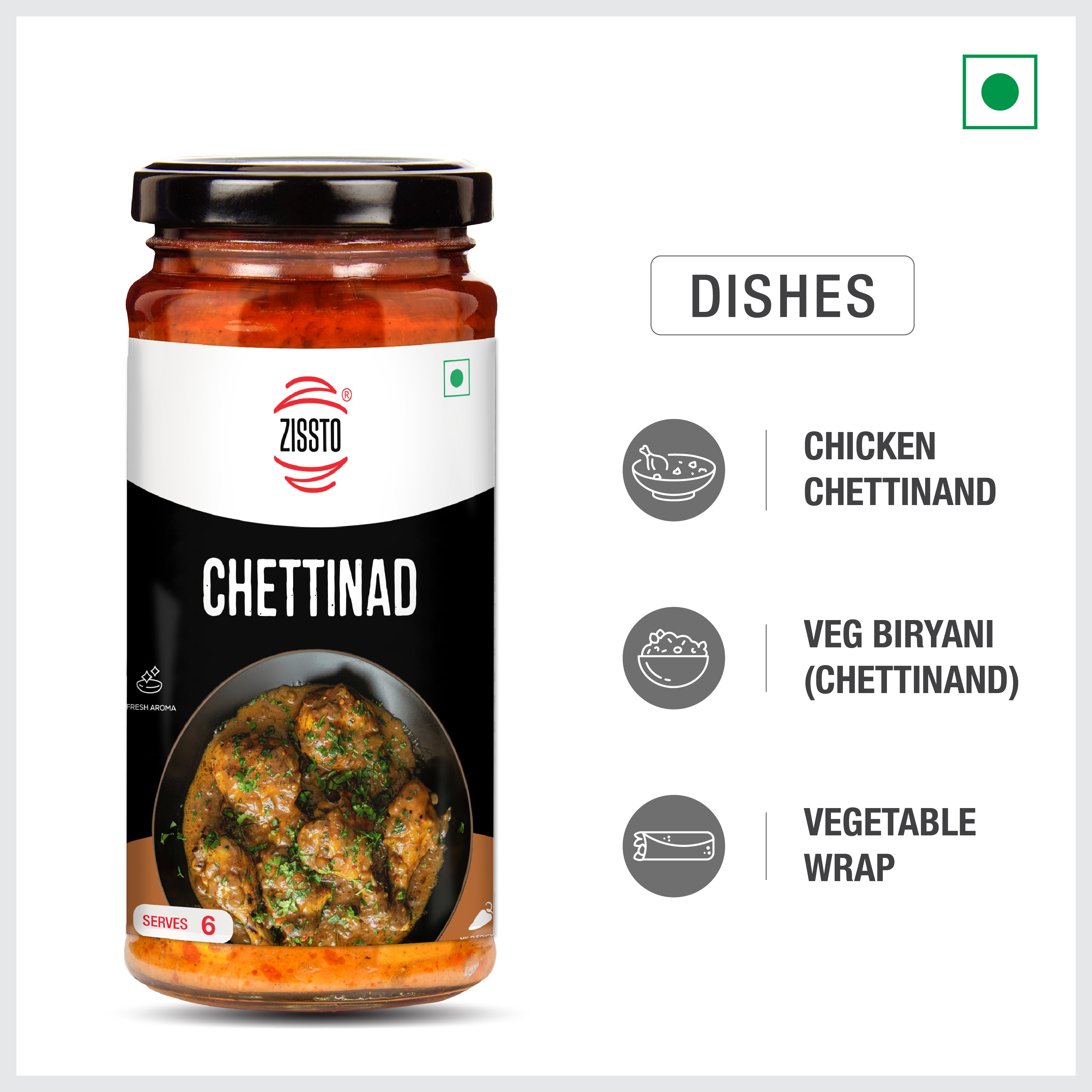 Zissto Chettinad Cooking Gravy - 250gms (Serves 6-8)