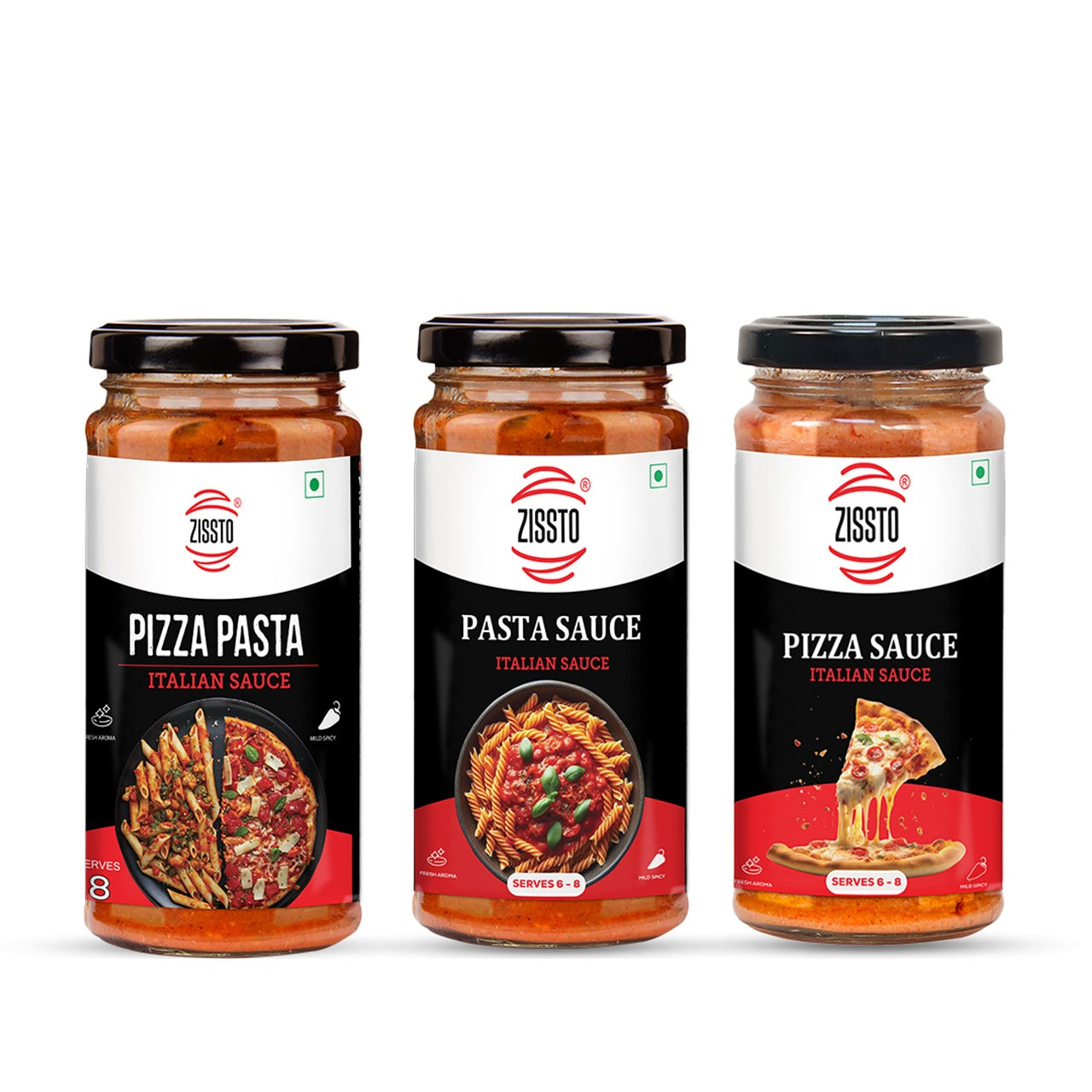 "Zissto Pizza & Pasta Sauce Combo – Pack of 4 for Just ₹320 + FREE Delivery in Mumbai!"